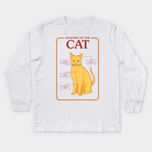 Anatomy of the Cat Kids Long Sleeve T-Shirt